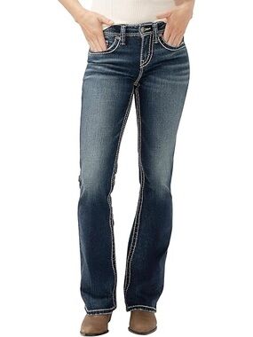 Silver Jeans Co. Aiko bootcut jeans in a dark wash western Rodeo women’s size 29